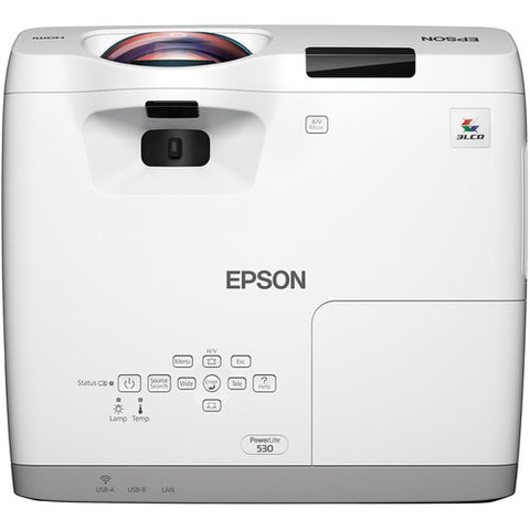 Epson PowerLite 530 3LCD Short Throw Projector - Image Pro International