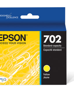 Epson 702 Yellow DURABrite Ultra Standard-Capacity Ink Cartridge with Sensormatic - Image Pro International
