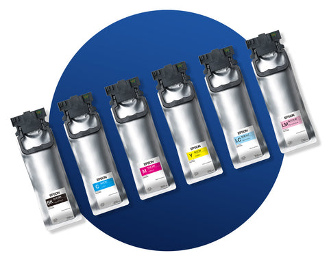 Epson UltraChrome® D6r-S Ink technology provides a wide color gamut for exceptional, consistent and vibrant quality prints.