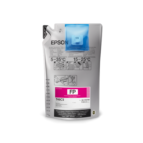 Epson UltraChrome DS Fluorescent Pink Ink 1.1 Liter for SureColor F6370, F9470, F9470H - T46C520